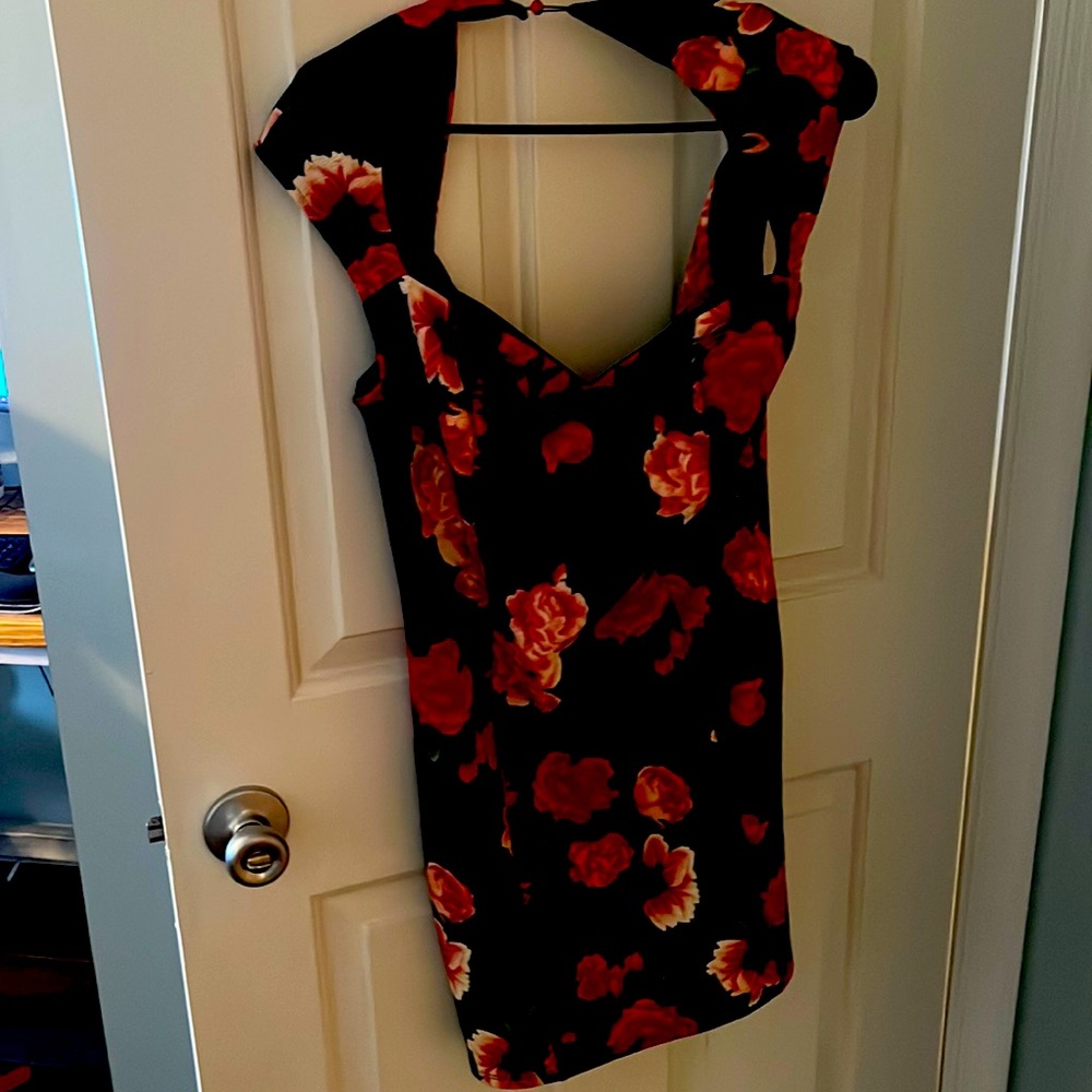 Black and red guess dress